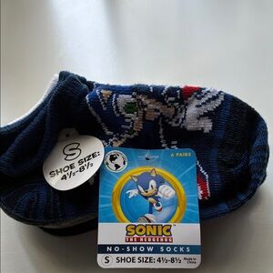 Sonic The Hedgehog No-Show Socks - Navy Blue